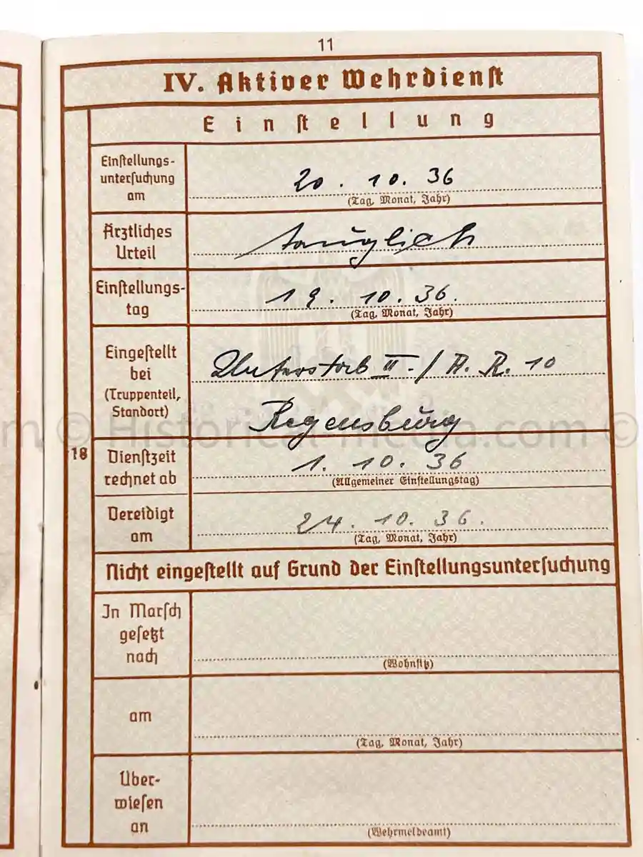 GEBIRGSJÄGER WEHRPASS - 10. INFANTERIE DIVISION - 5. GEBIRGS DIVISION - POLAND, FRANCE, BALKANS, GREECE, RUSSIA - WOLCHOW & LENINGRAD