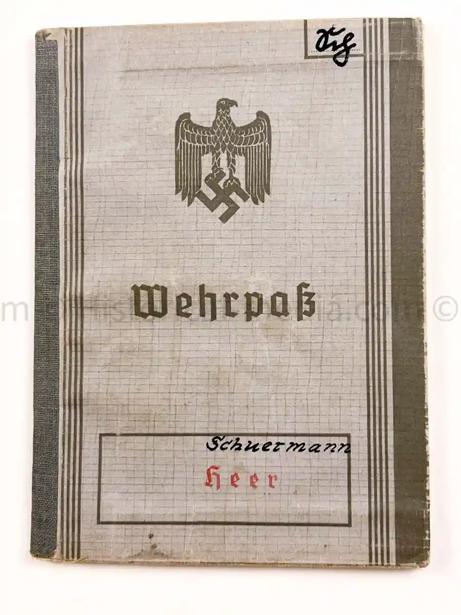WEHRPASS - 57. INFANTERIE DIVISION - 8. JÄGER DIVISION - POLAND, FRANCE - KIA RUSSIA 