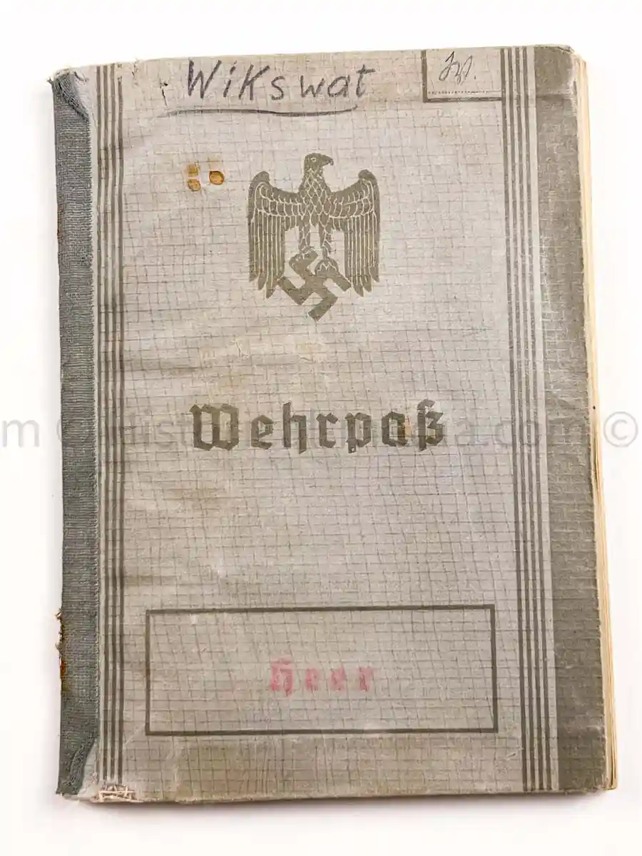 WEHRPASS - ARTILLERIE ABTEILUNG 526 (MOT.) - POLAND CAMPAIGN 