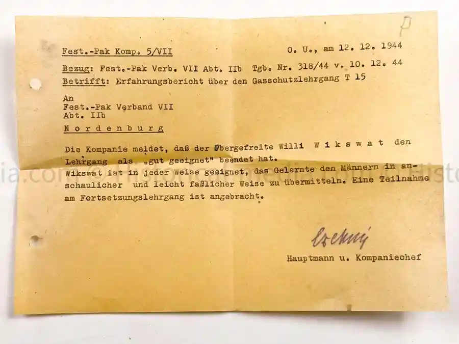WEHRPASS - ARTILLERIE ABTEILUNG 526 (MOT.) - POLAND CAMPAIGN 