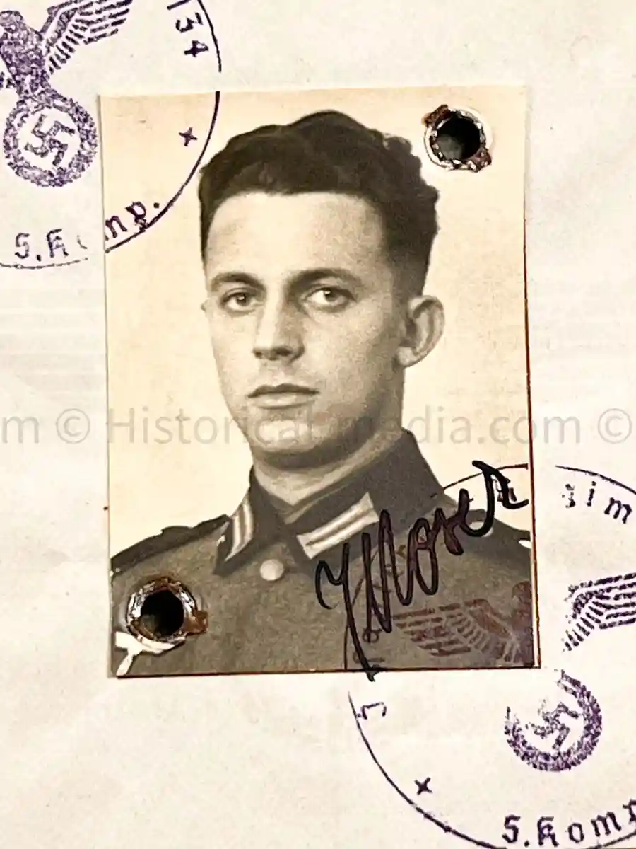 WEHRPASS - 1. INFANTERIE DIVISION - POLAND, FRANCE 