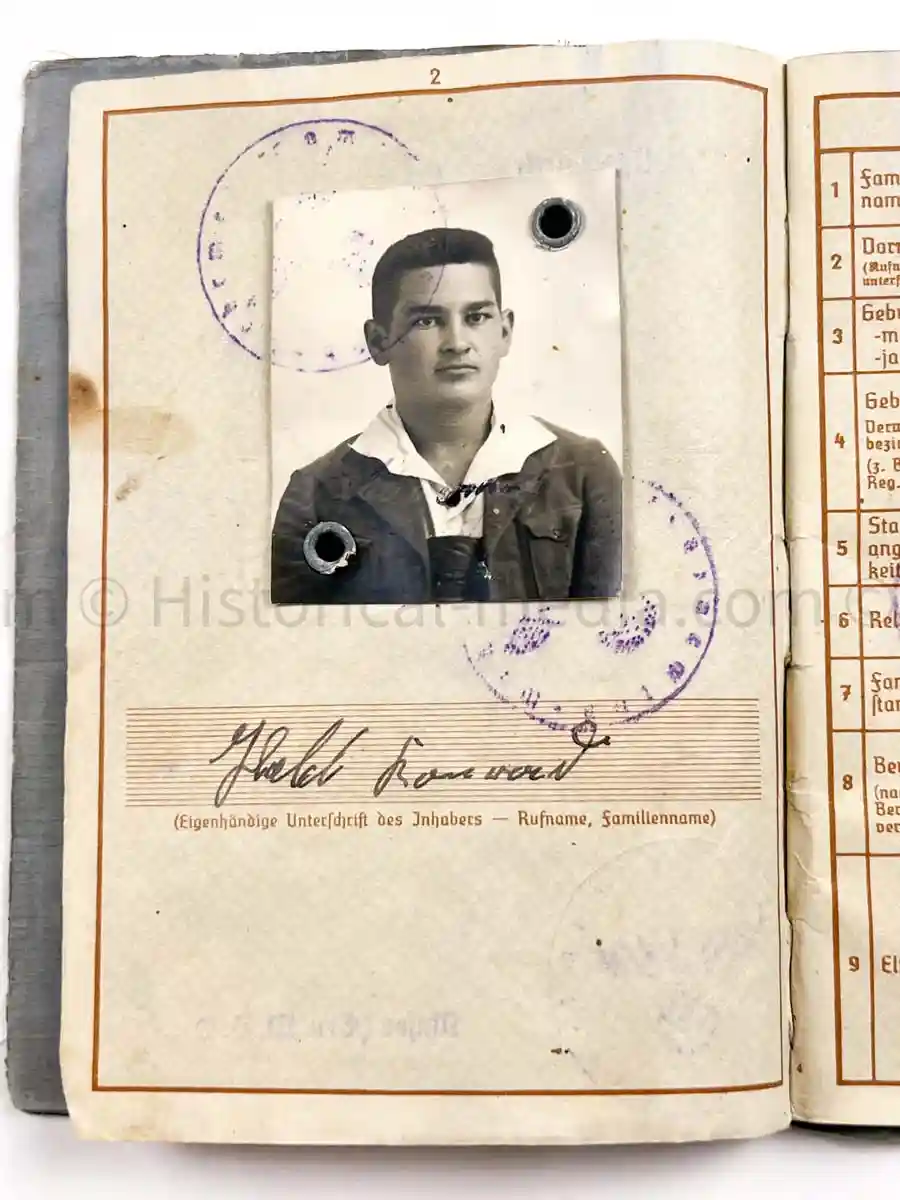 WEHRPASS - BICYCLE INFANTRY - 73. INFANTERIE DIVISION - RADFAHR SCHWADRON 323 - POLAND, FRANCE, RUSSIA