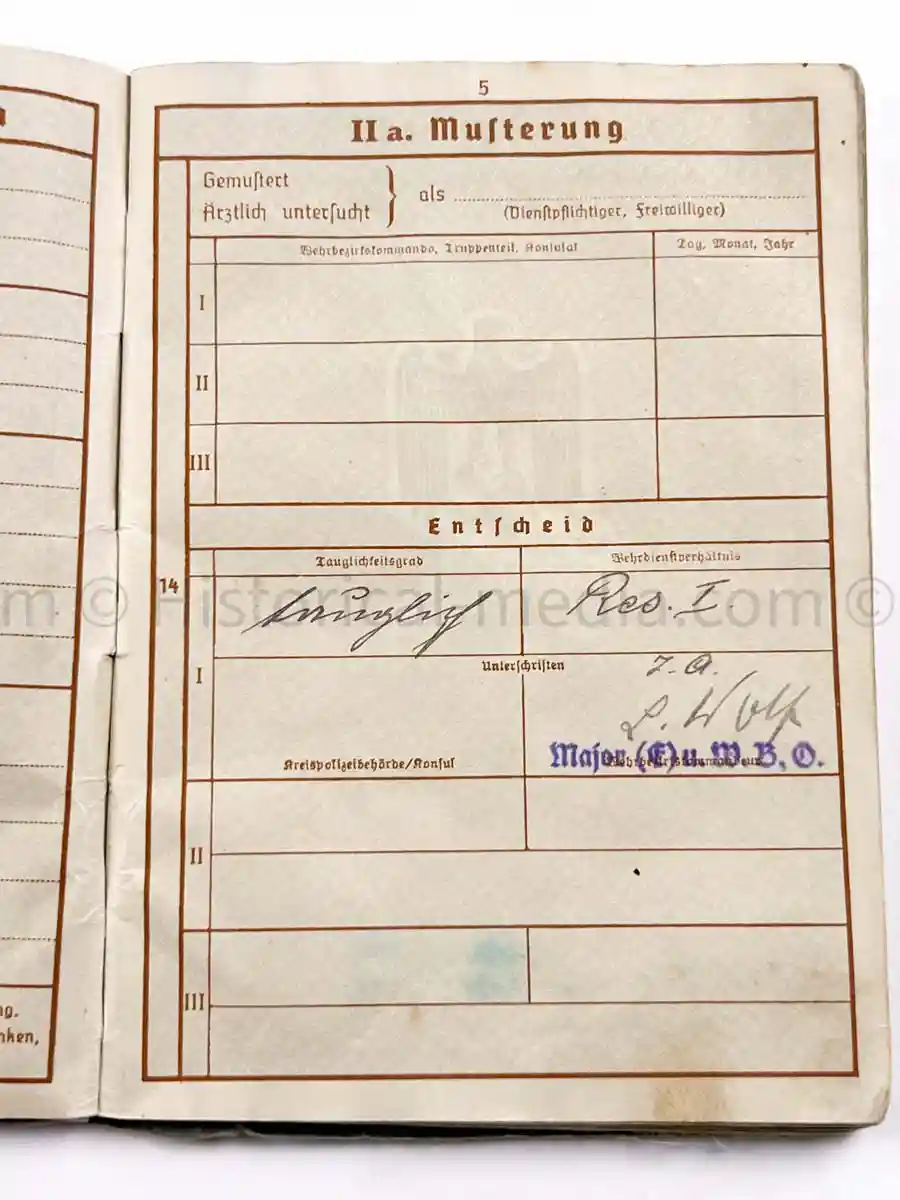 WEHRPASS - BICYCLE INFANTRY - 73. INFANTERIE DIVISION - RADFAHR SCHWADRON 323 - POLAND, FRANCE, RUSSIA