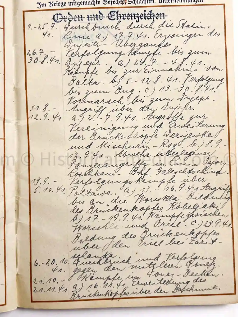WEHRPASS - ZAHLMEISTER - 218. INFANTRY DIVISION - POLAND, FRANCE, RUSSIA, DENMARK - MANY AWARDS 