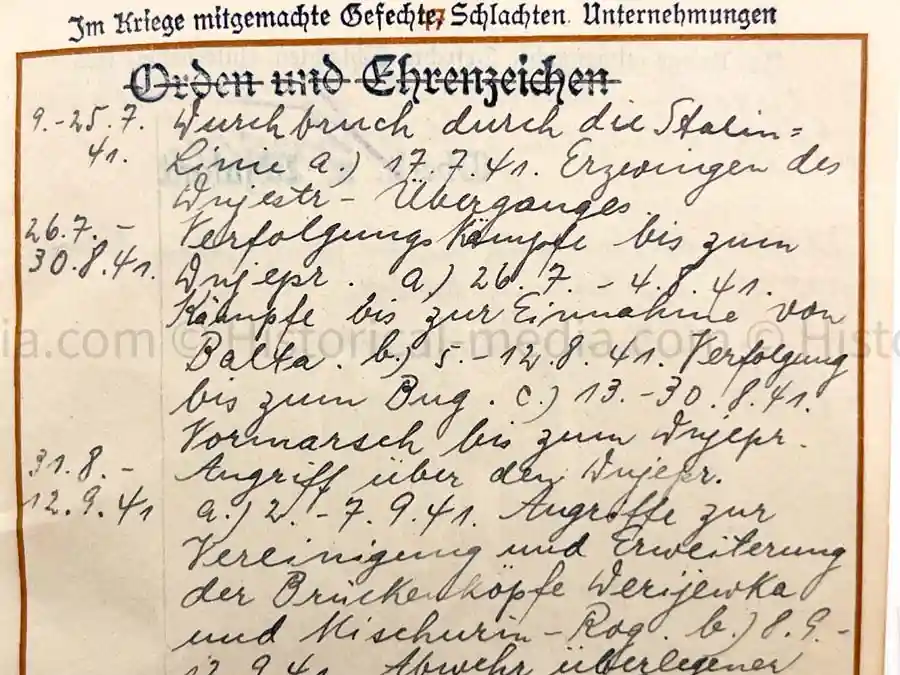 WEHRPASS - ZAHLMEISTER - 218. INFANTRY DIVISION - POLAND, FRANCE, RUSSIA, DENMARK - MANY AWARDS 