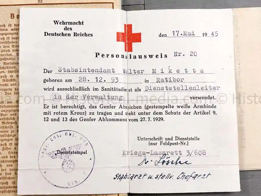 WEHRPASS - ZAHLMEISTER - 218. INFANTRY DIVISION - POLAND, FRANCE, RUSSIA, DENMARK - MANY AWARDS 