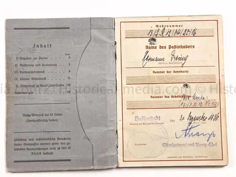 WEHRPASS - HAUPTMANN - 31. + 387. INFANTERIE DIVISION - EK1 - 8 AWARDS - KIA 1943 