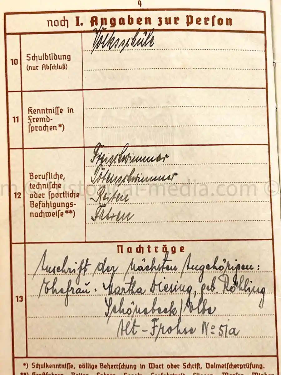 WEHRPASS - HAUPTMANN - 31. + 387. INFANTERIE DIVISION - EK1 - 8 AWARDS - KIA 1943 