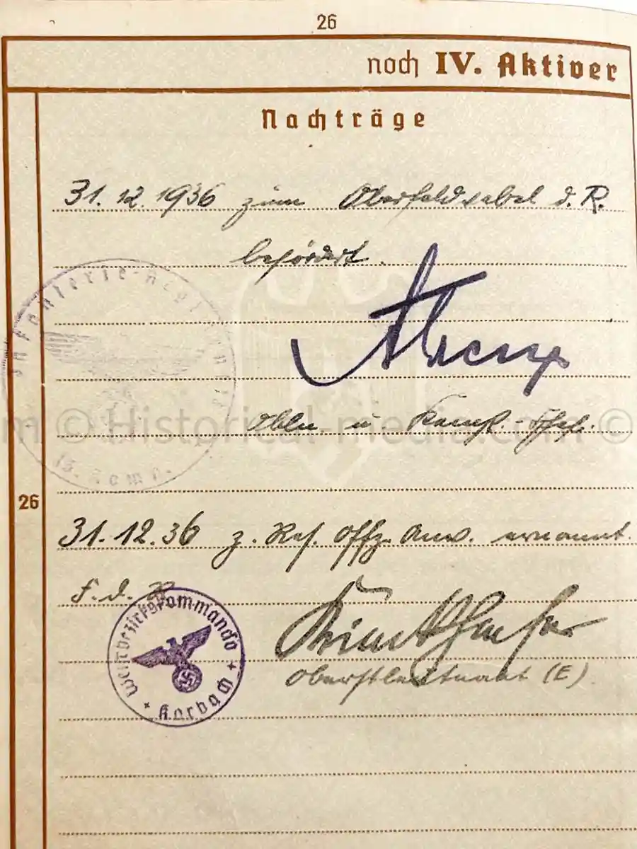 WEHRPASS - HAUPTMANN - 31. + 387. INFANTERIE DIVISION - EK1 - 8 AWARDS - KIA 1943 