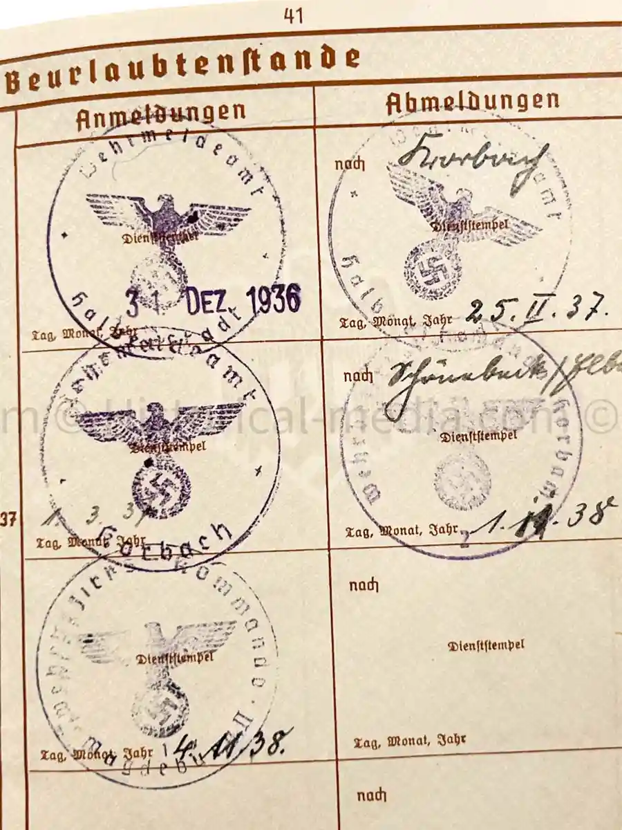 WEHRPASS - HAUPTMANN - 31. + 387. INFANTERIE DIVISION - EK1 - 8 AWARDS - KIA 1943 