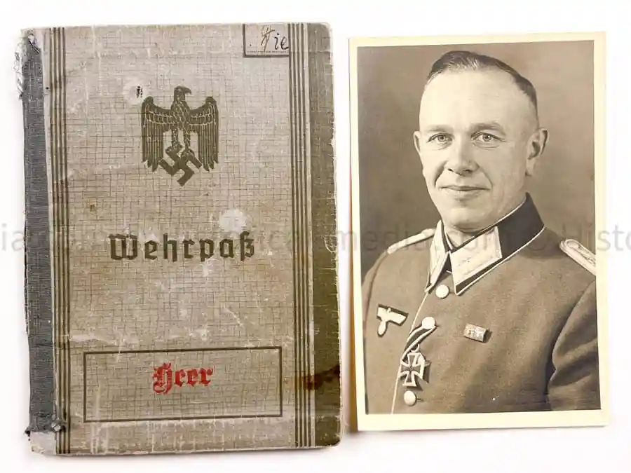 WEHRPASS - HAUPTMANN - 31. + 387. INFANTERIE DIVISION - EK1 - 8 AWARDS - KIA 1943 