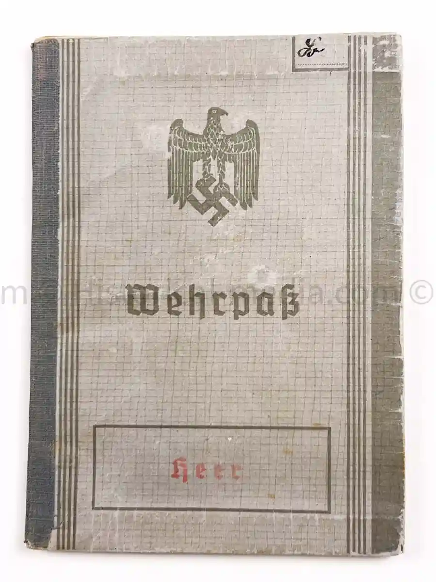 WEHRPASS - OBERLEUTNANT - 12. INFANTERIE DIVISION - KIA WARSAW 1939