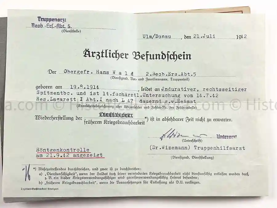 WEHRPASS - 27. INFANTERIE DIVISION - AUSTRIAN ANSHLUSS, POLAND 1939, FRANCE, RUSSIA 