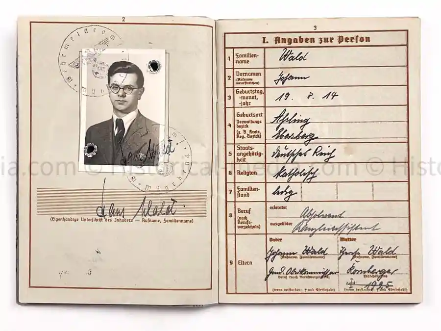 WEHRPASS - 27. INFANTERIE DIVISION - AUSTRIAN ANSHLUSS, POLAND 1939, FRANCE, RUSSIA 