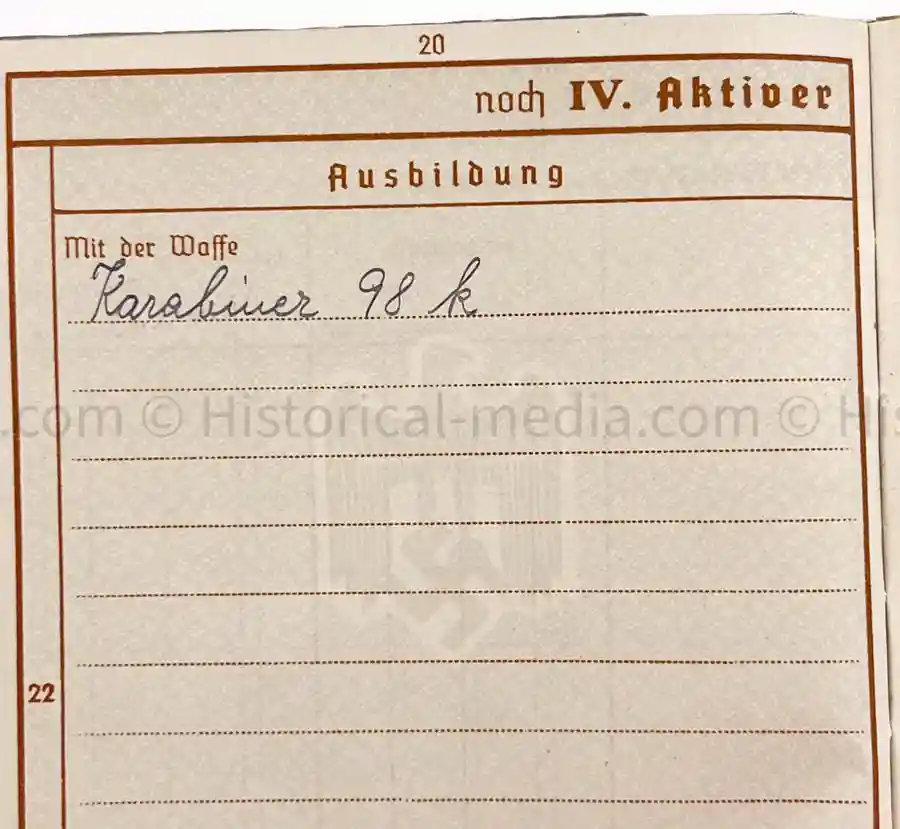 WEHRPASS - 27. INFANTERIE DIVISION - AUSTRIAN ANSHLUSS, POLAND 1939, FRANCE, RUSSIA 