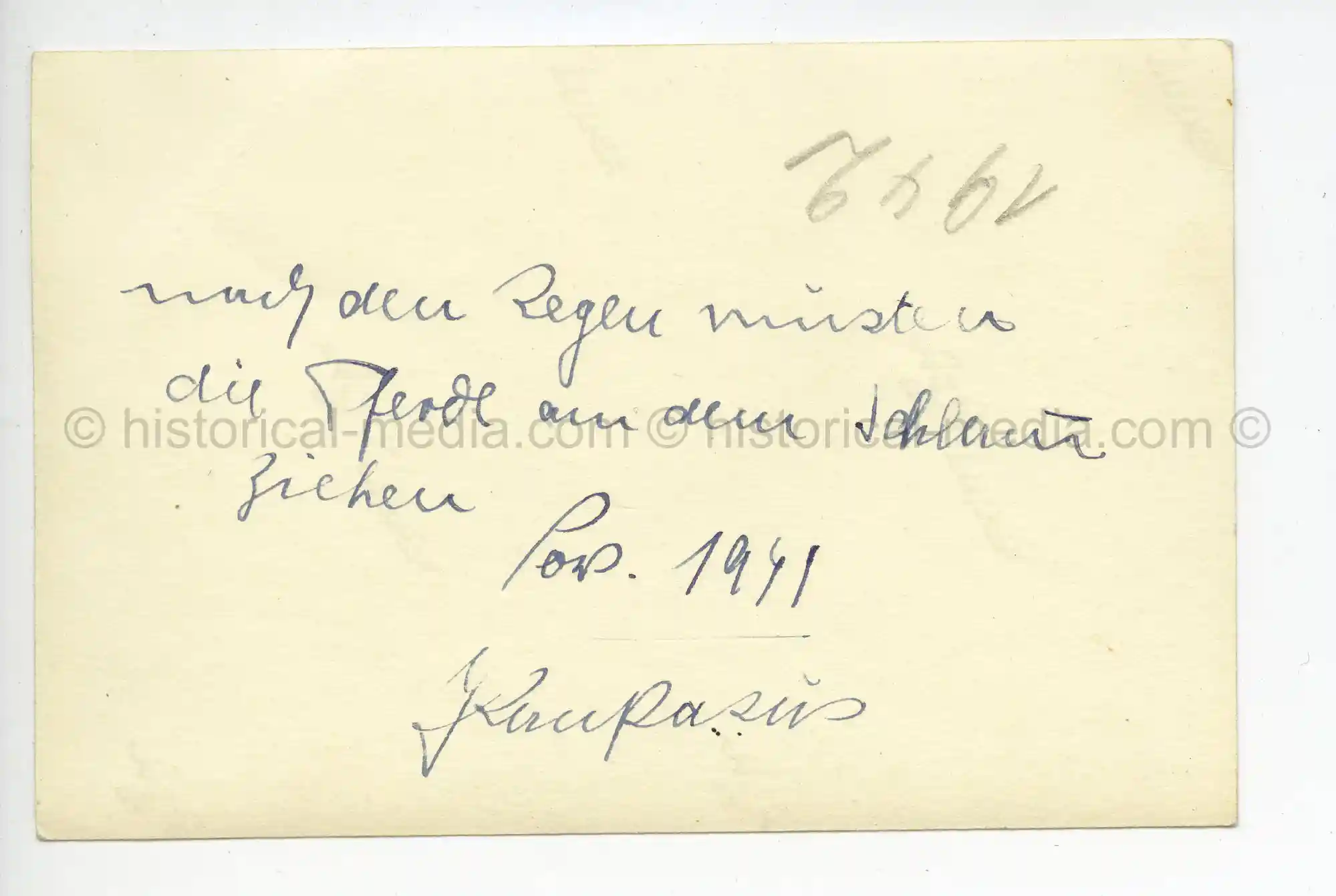 WAFFEN-SS PHOTO - WIKING VEHICLE BOGGED IN MUD + WIKING INSIGNIA