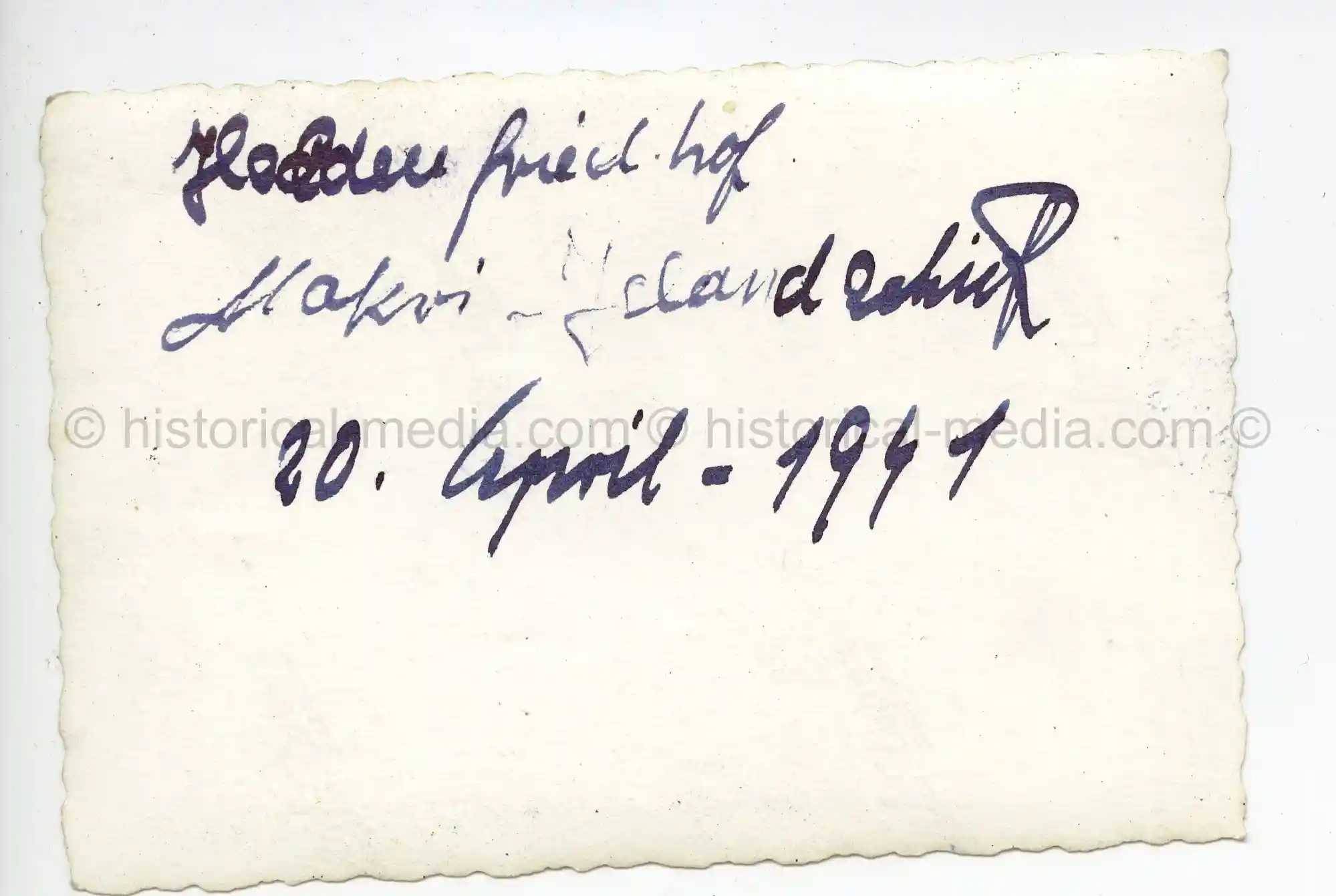 WAFFEN-SS PHOTO - WIKING CEMETERY IN THE FIELD