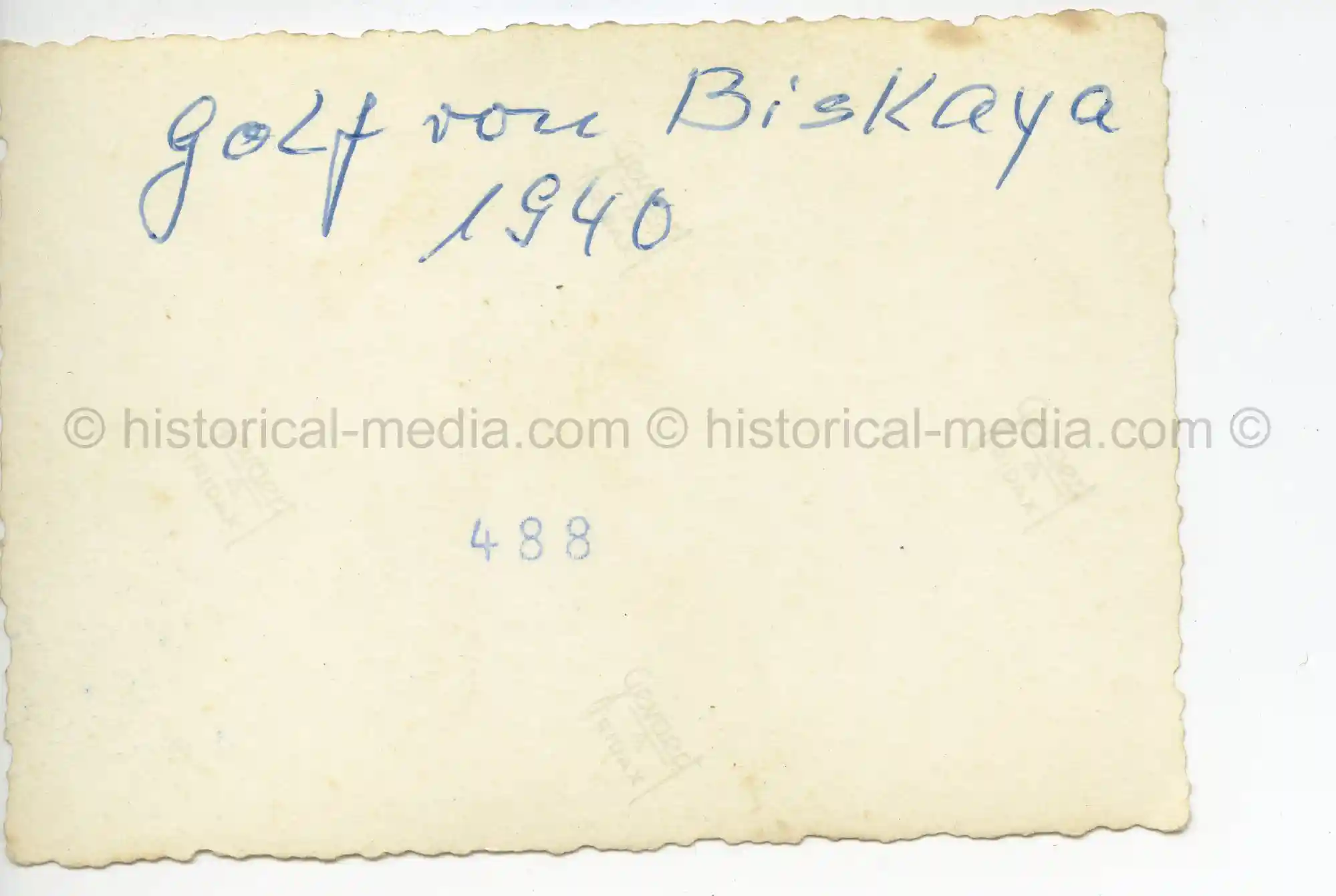 WAFFEN-SS PHOTO - ARTILLERY POSITION ON BAY OF BISCAY