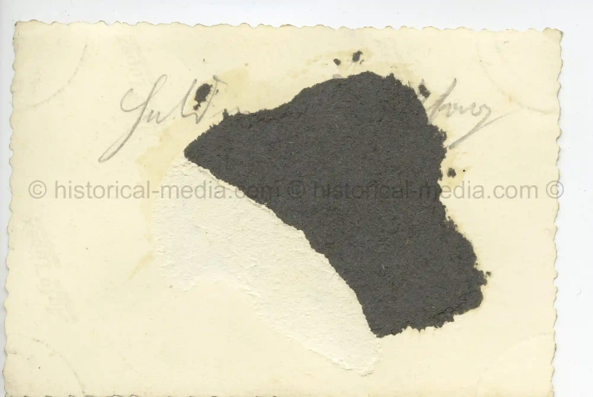 WAFFEN-SS PHOTO - WIKING GENERAL REVIEWING TROOPS IN TOWN SQUARE