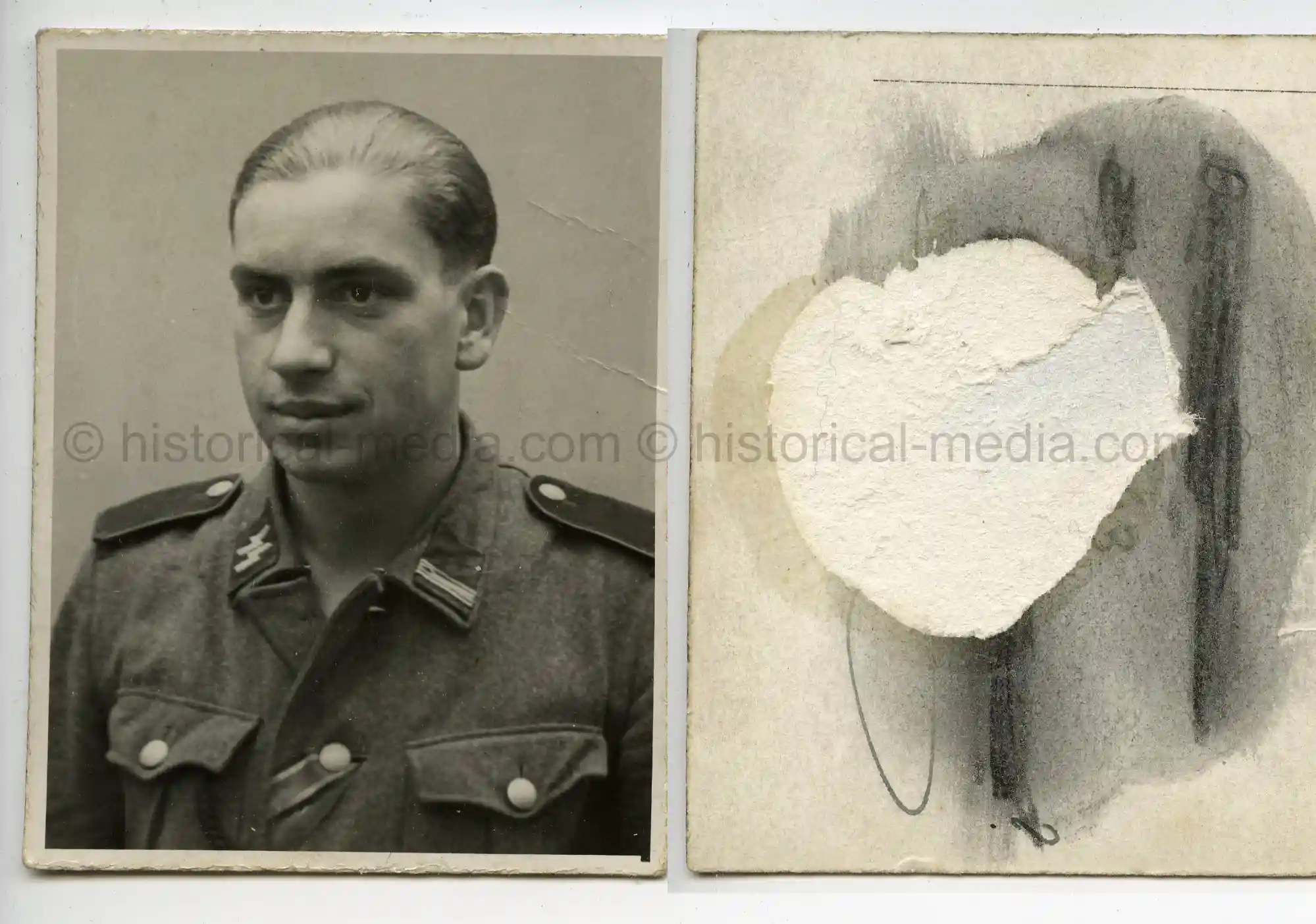 WAFFEN-SS STUDIO PORTRAIT PHOTO - SS WIKING 