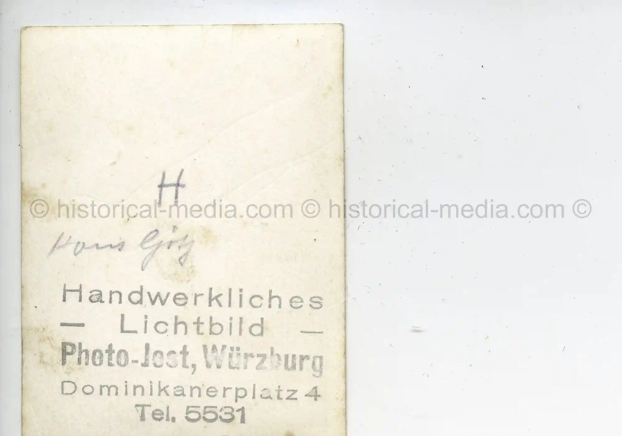 WAFFEN-SS STUDIO PORTRAIT PHOTO - DEUTSCHLAND SHOULDER BOARDS