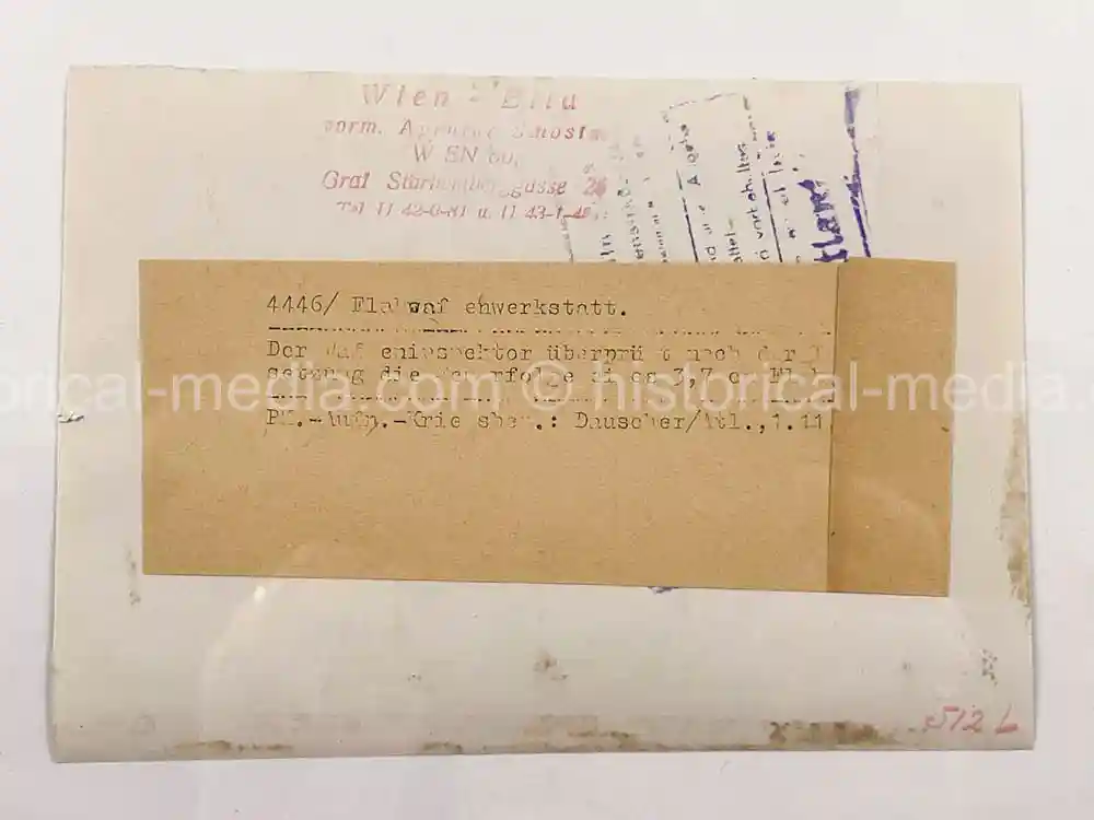ORIGINAL PRESS PHOTO - 8.8CM & 3.7CM FLAK 