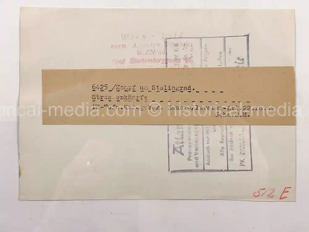 ORIGINAL PRESS PHOTO - ORIGINAL PHOTO FROM STALINGRAD