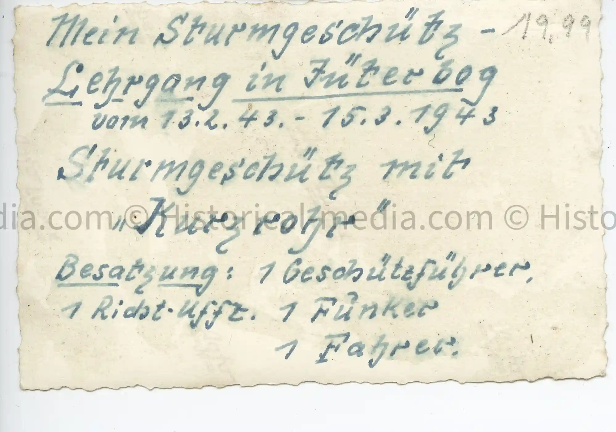 WWII GERMAN PHOTO  STURMGESCHÜTZ III - SUPER SHARP - 1943 JÜTERBOG
