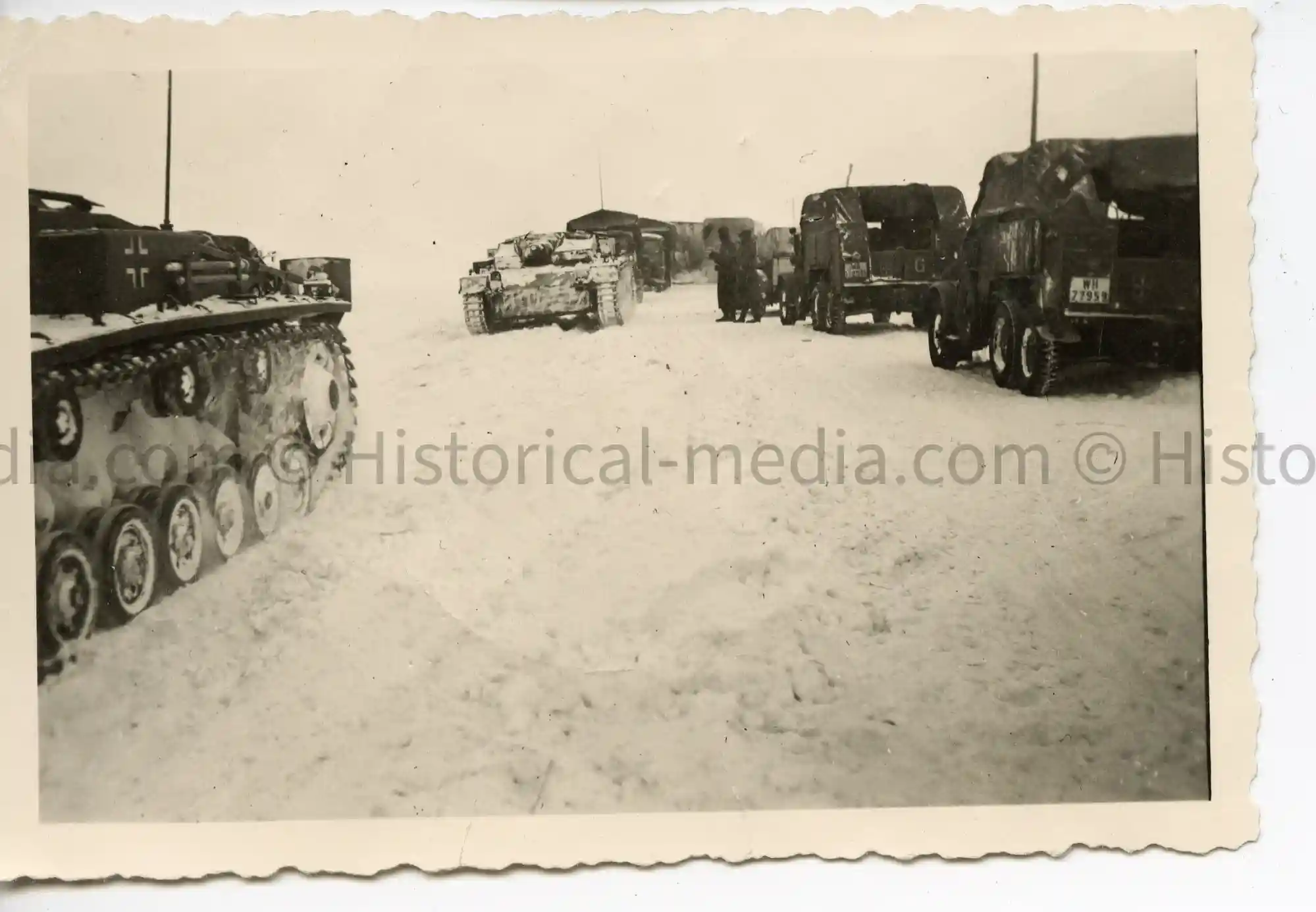 WWII GERMAN PHOTO STURMGESCHÜTZ III COLUMN IN RUSSIAN WINTER WWII GERMAN PHOTO STURMGESCHÜTZ III COLUMN IN RUSSIAN WINTER