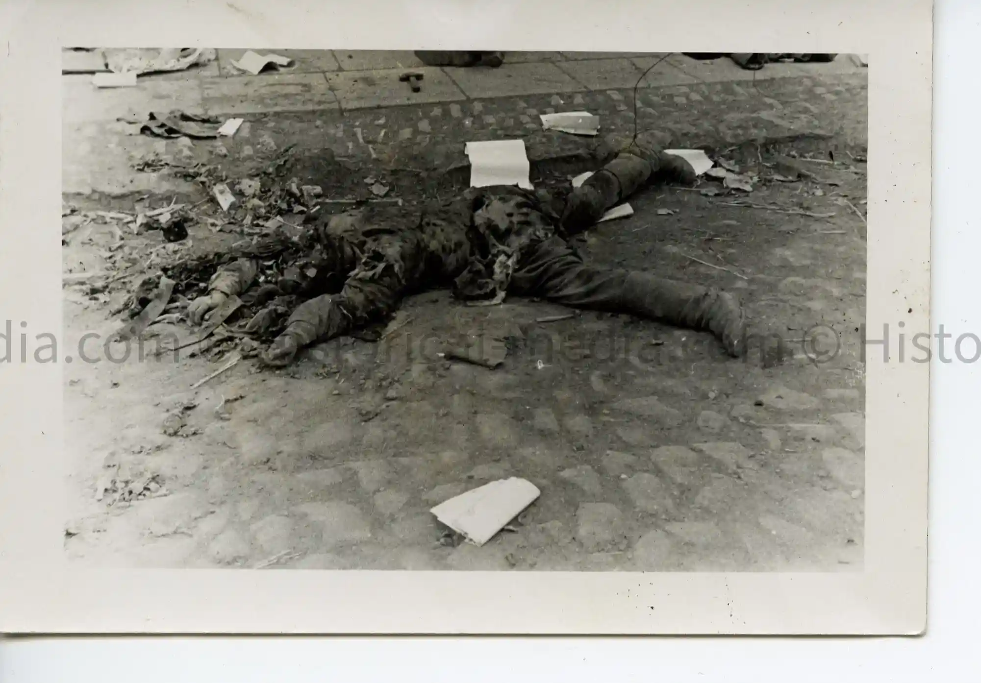 WWII GERMAN PHOTO GRUESOME KIA RUSSIAN SOLDIER KILLED BY SHELL WWII GERMAN PHOTO GRUESOME KIA RUSSIAN SOLDIER KILLED BY SHELL