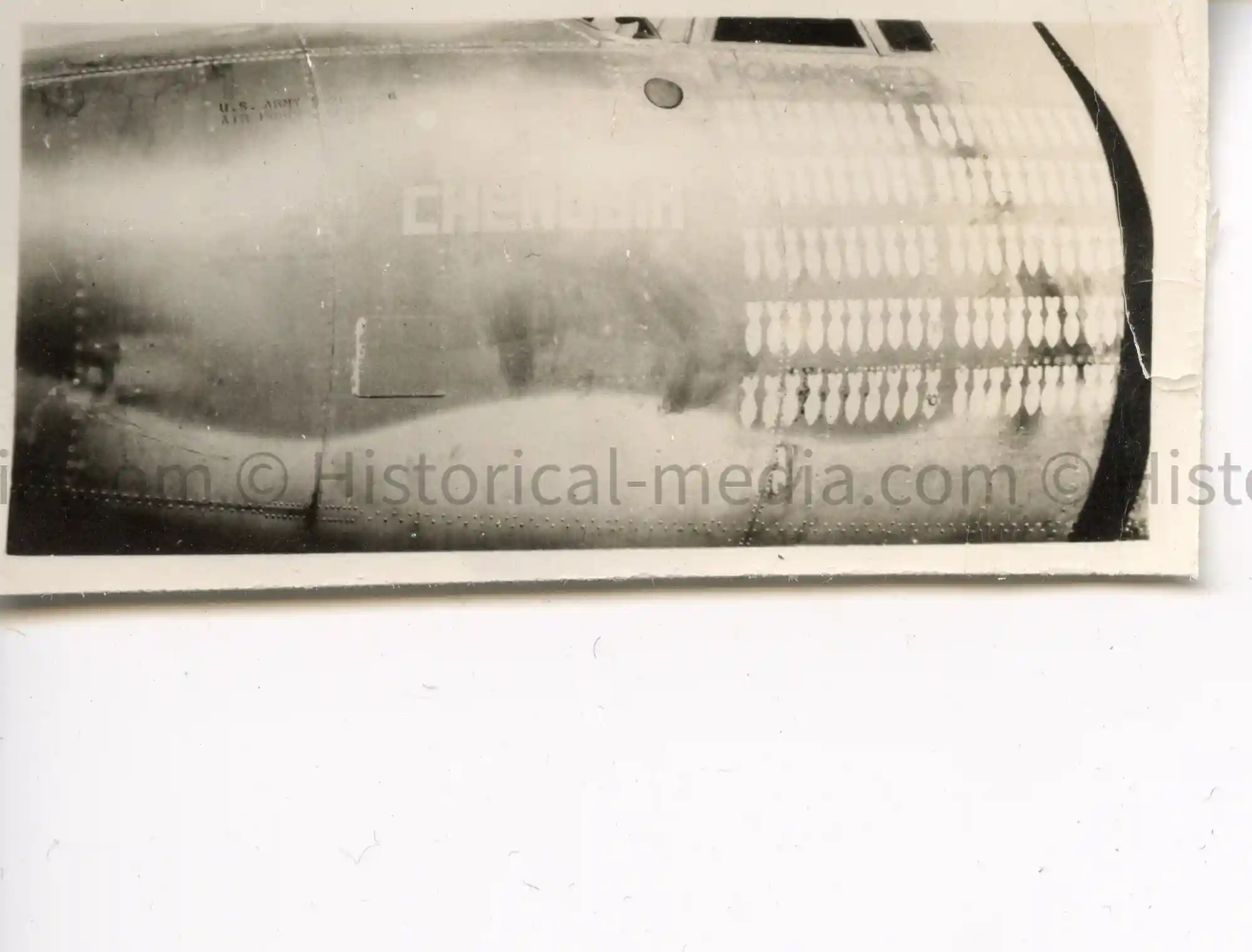 US WWII AIR CORPS NOSE ART PHOTO