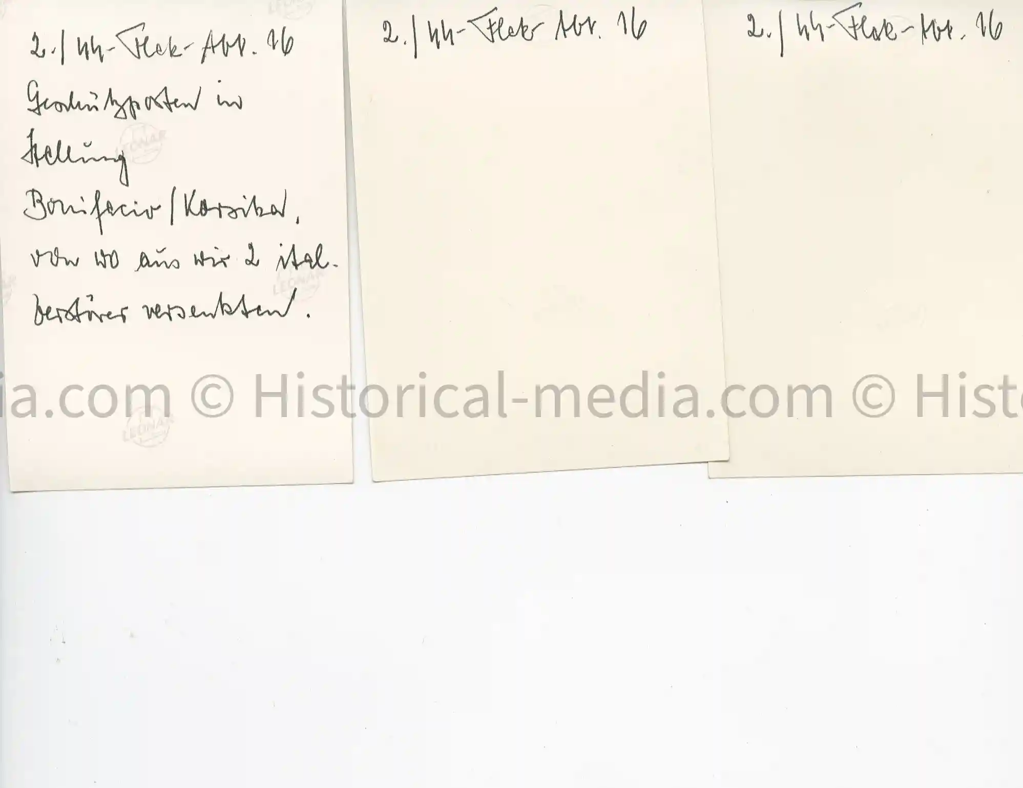 3X WAFFEN-SS TROPICAL PHOTOS - SS FLAK ABT 16 ON CORSICA- RARE!!