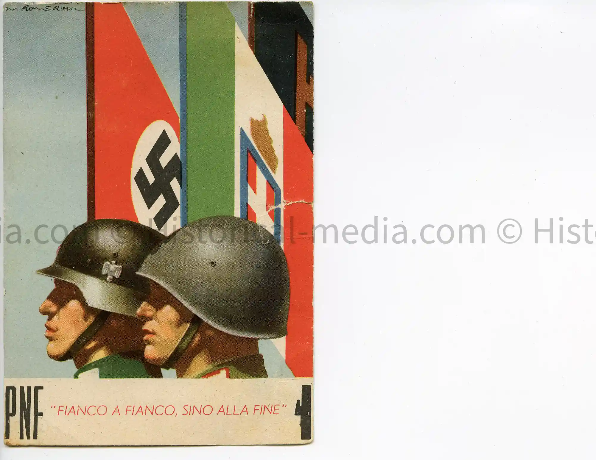 RARE COLOR PROPAGANDA POSTCARD 