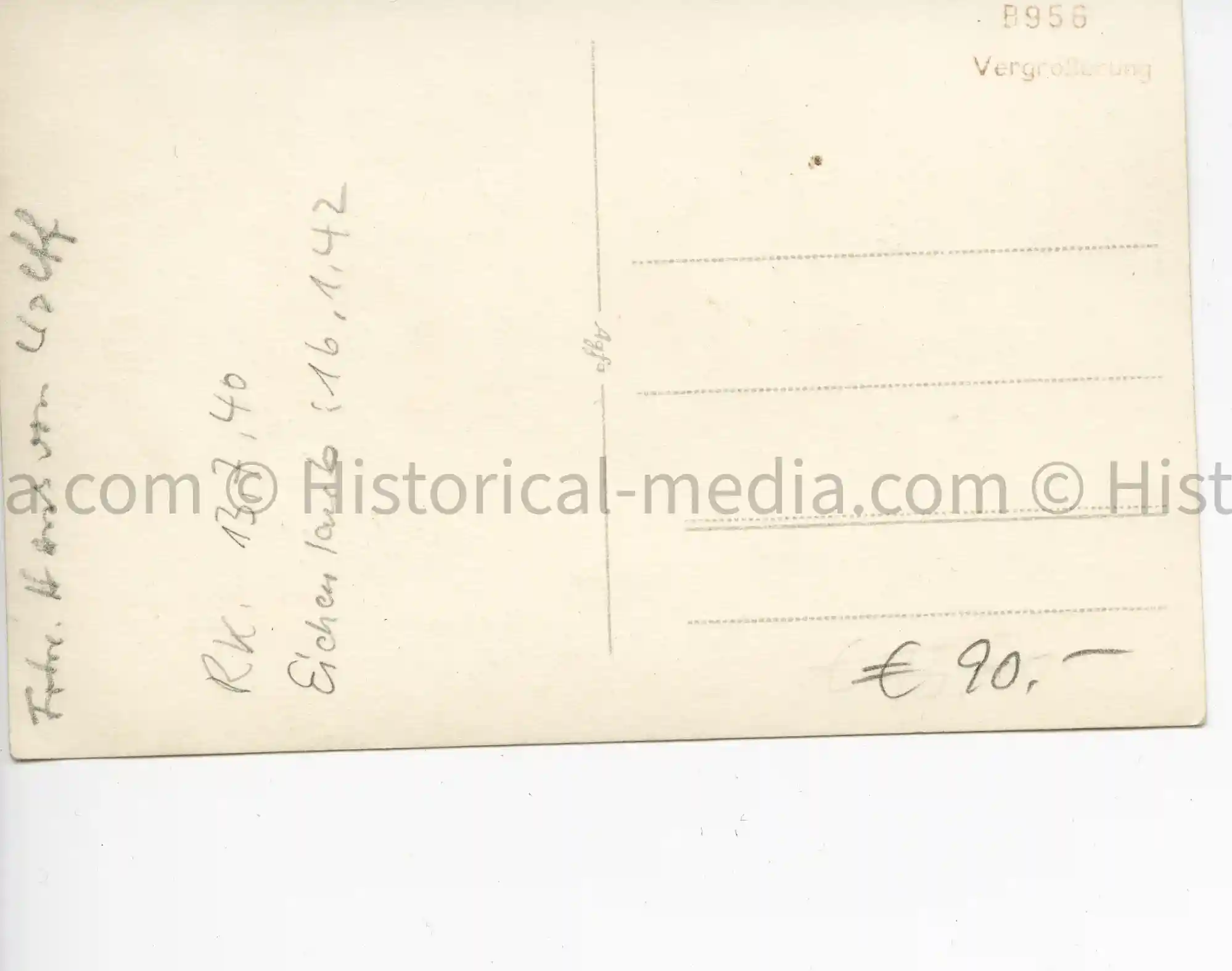 WWII GERMAN PHOTO HITLER AWARDS HANS VON WOLFF KNIGHTS CROSS