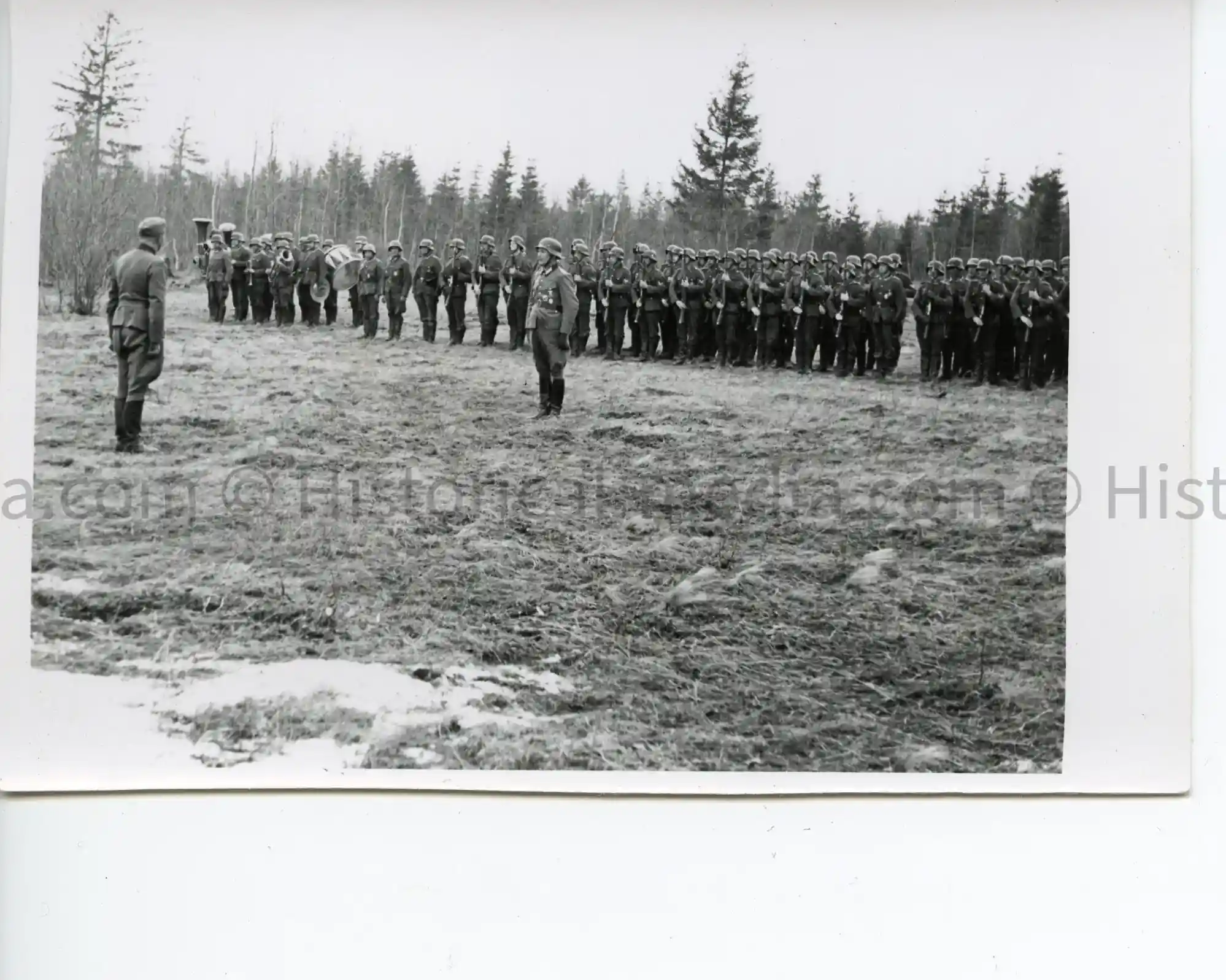 WWII GERMAN PHOTO KNIGHTS CROSS CEREMONY IN THE FIELD