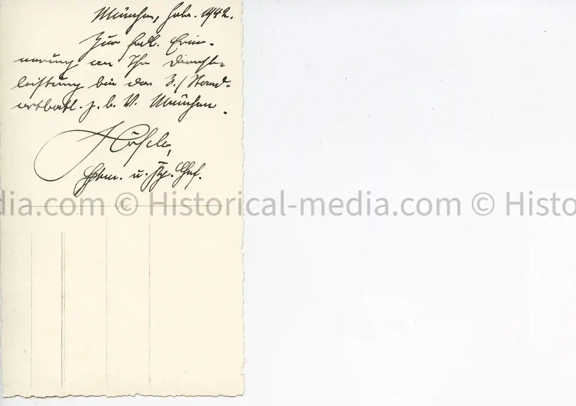 STUDIO PORTRAIT PHOTO - ARMY OFFICER - EK1 - SIGNED