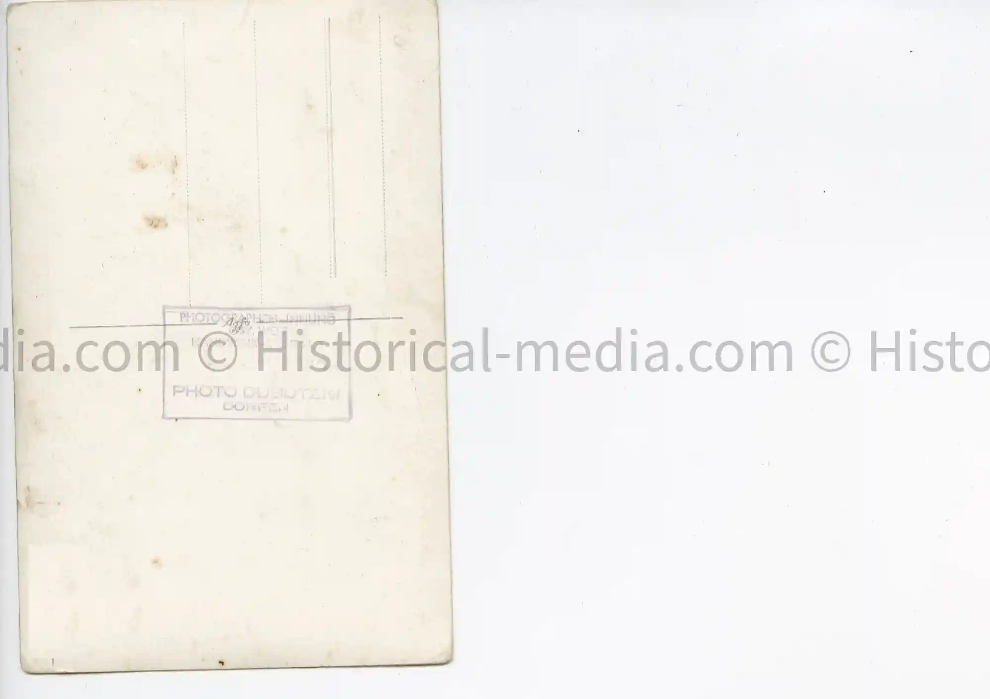 WWI SOLDIER STUDIO PORTRAIT - LARGE MEDAL BAR