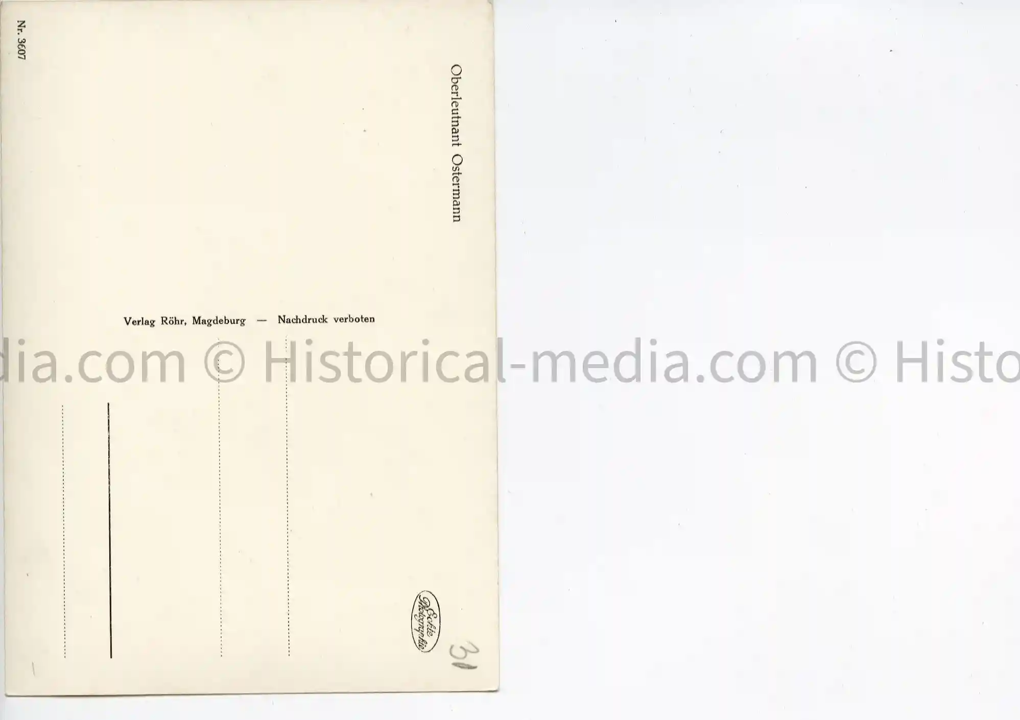 KNIGHTS CROSS WINNER PORTRAIT PHOTO POSTCARD - MAX-HELMUTH OSTERMANN