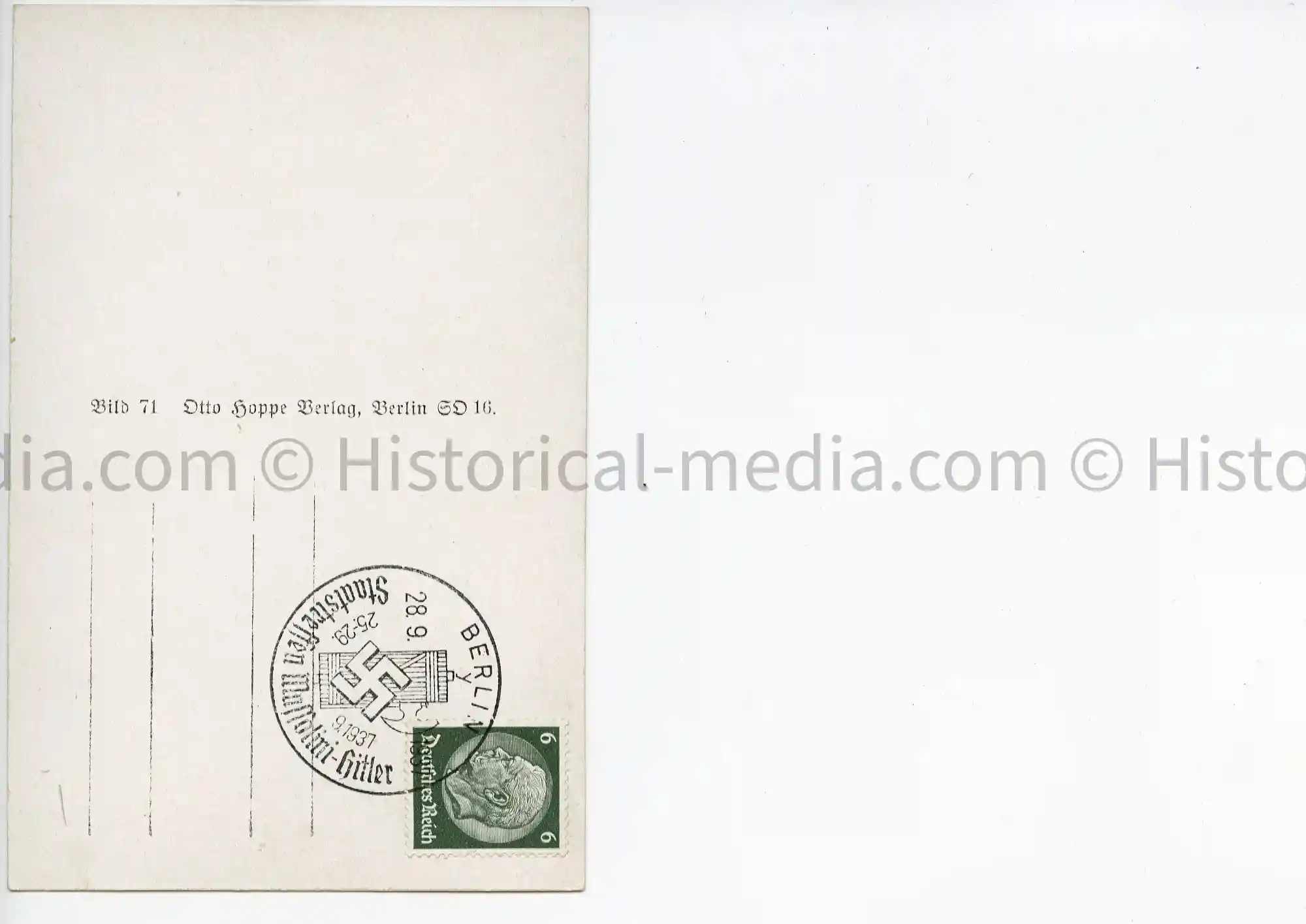POSTCARD PHOTO - MUSSOLINI