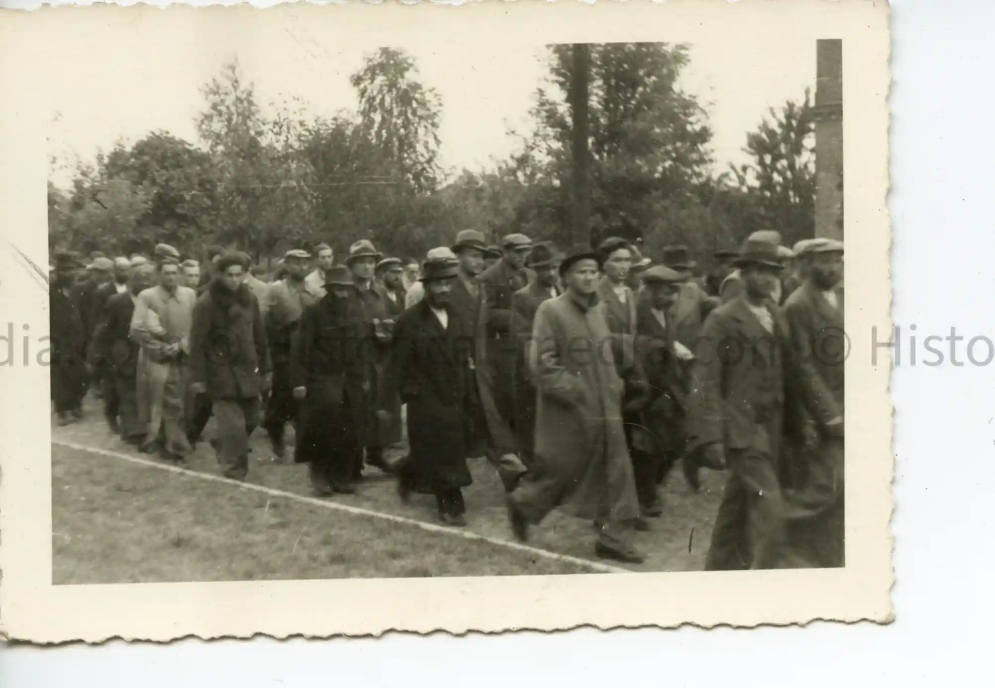 JEWISH REFUGEES EVACUATED FROM TOWN