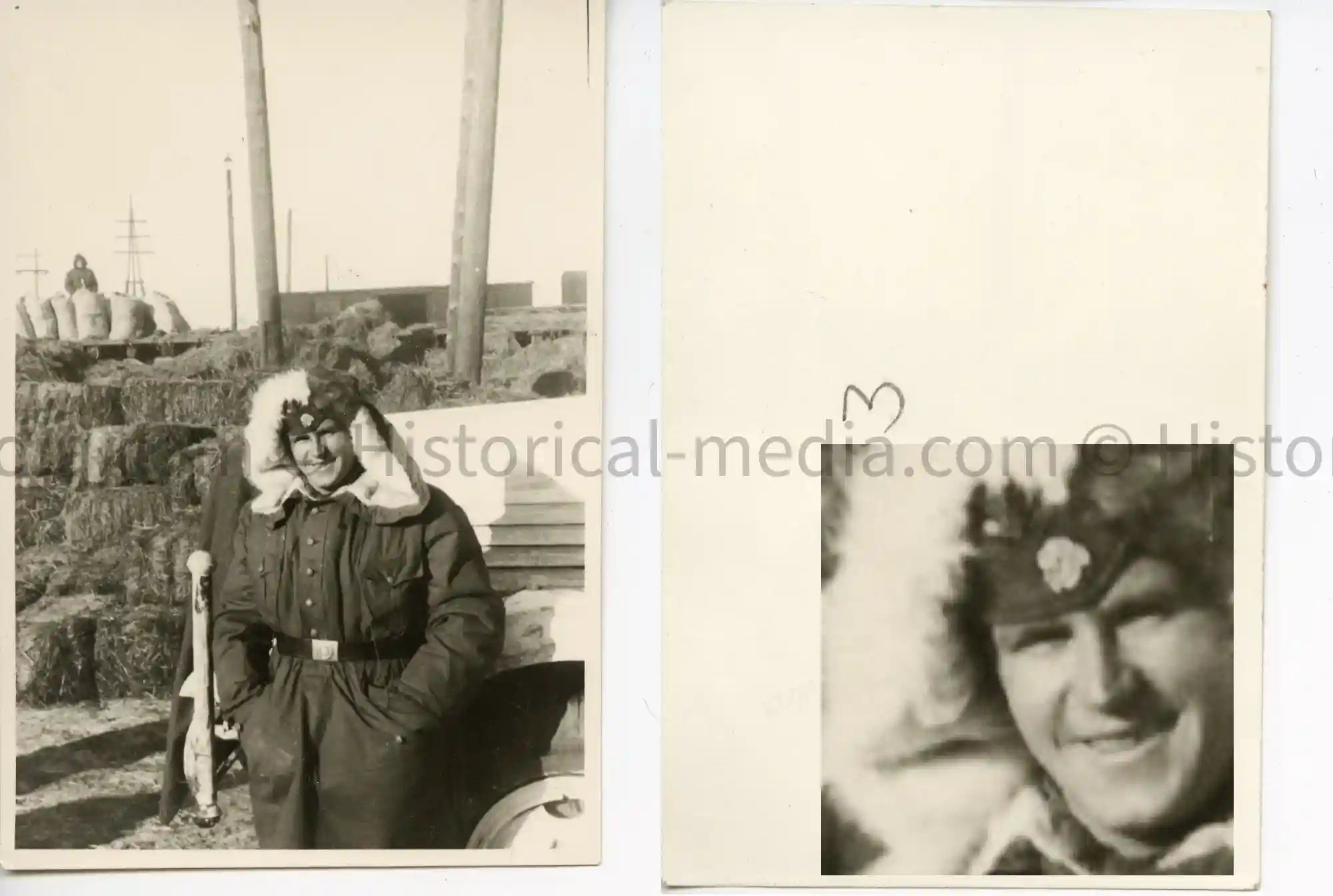 WWII GERMAN PHOTO WAFFEN-SS SOLDIER IN WINTER PARKA WWII GERMAN PHOTO WAFFEN-SS SOLDIER IN WINTER PARKA