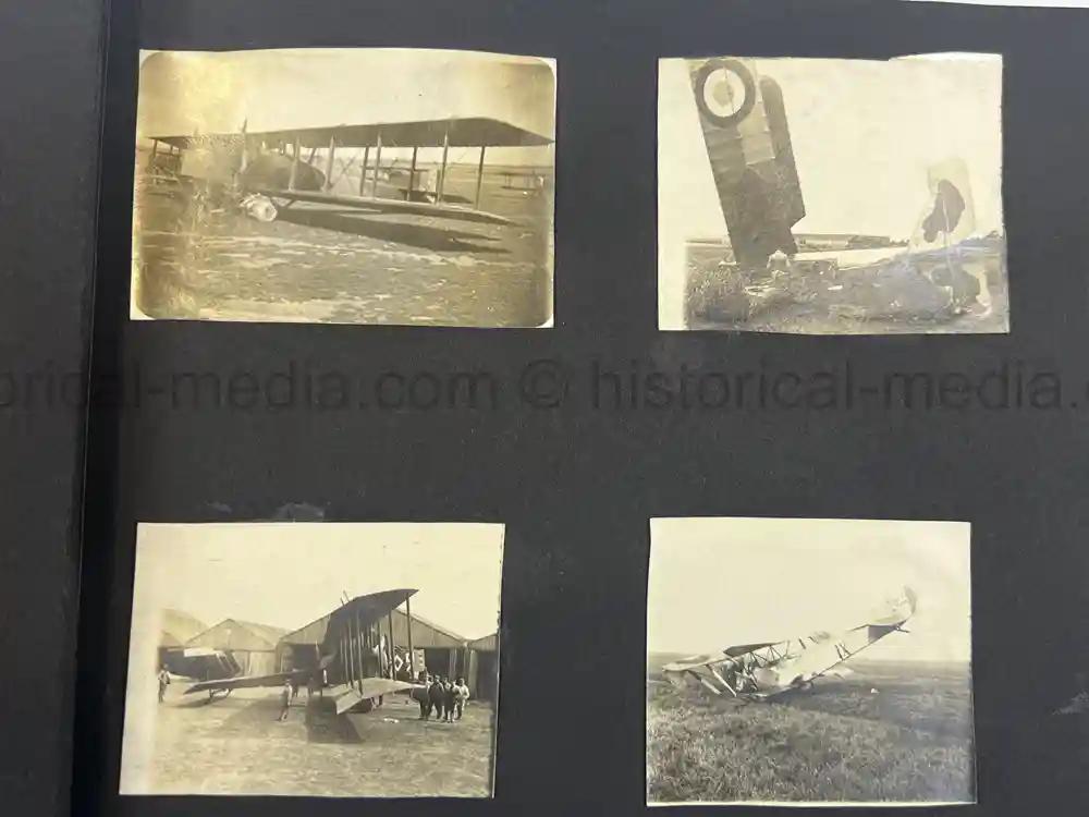 US WWI AVIATION PHOTO ALBUM - SUPER AIRCRAFT IMAGES!