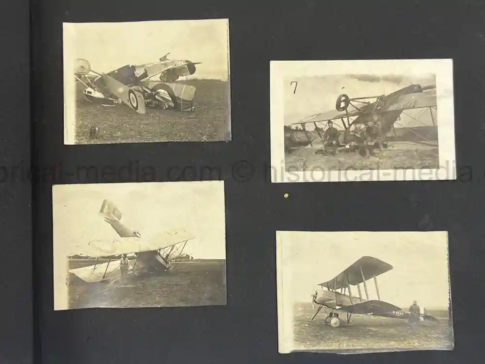 US WWI AVIATION PHOTO ALBUM - SUPER AIRCRAFT IMAGES!