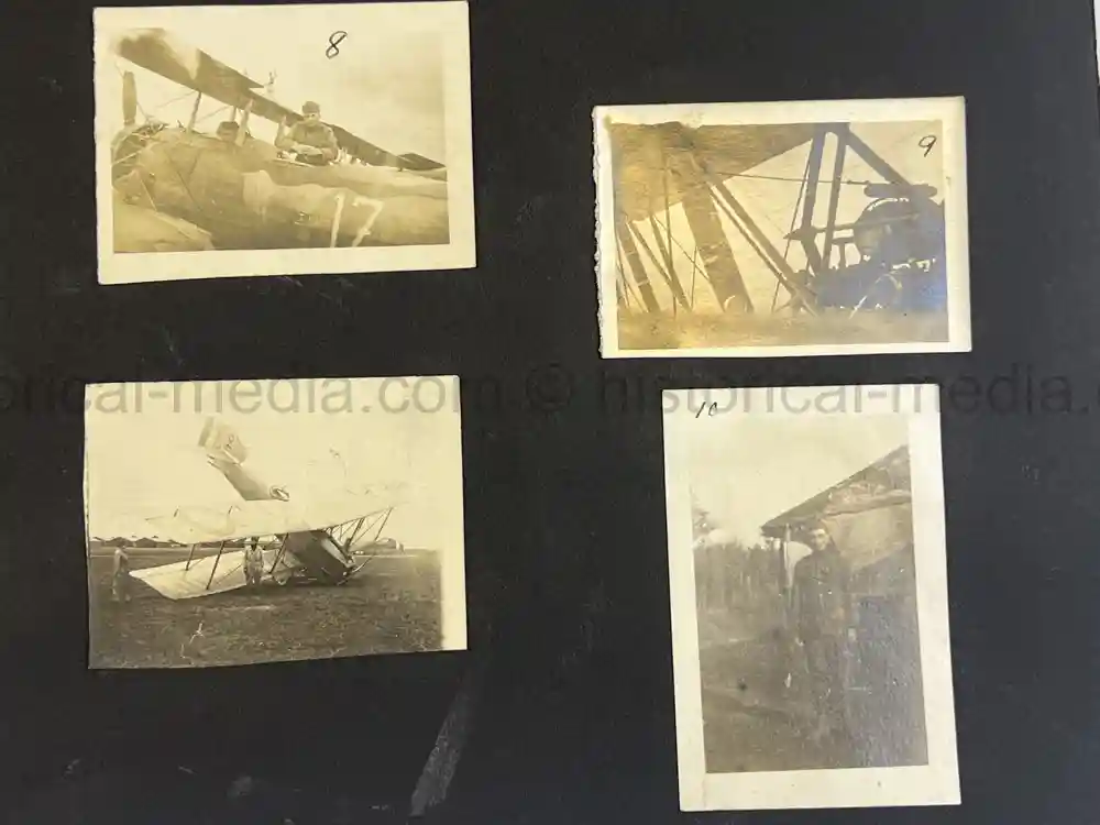 US WWI AVIATION PHOTO ALBUM - SUPER AIRCRAFT IMAGES!