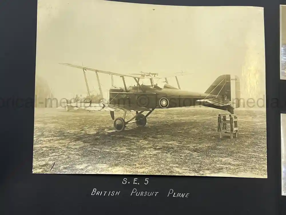 US WWI AVIATION PHOTOGRAPHER ALBUM - FANTASTIC AIRCRAFT IMAGES!