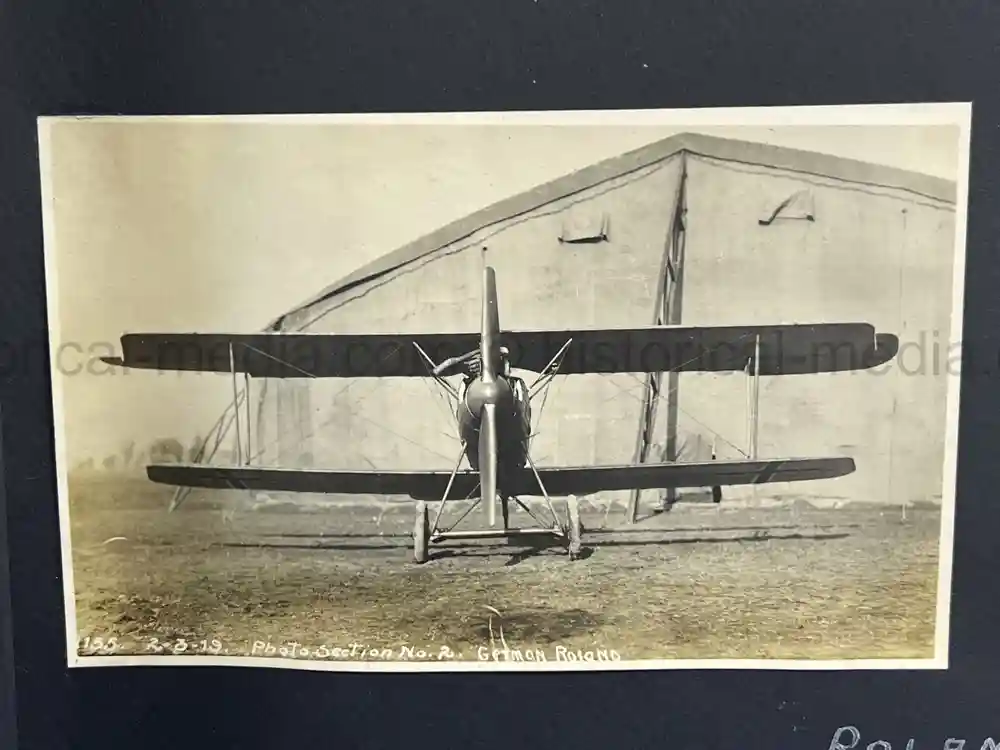 US WWI AVIATION PHOTOGRAPHER ALBUM - FANTASTIC AIRCRAFT IMAGES!