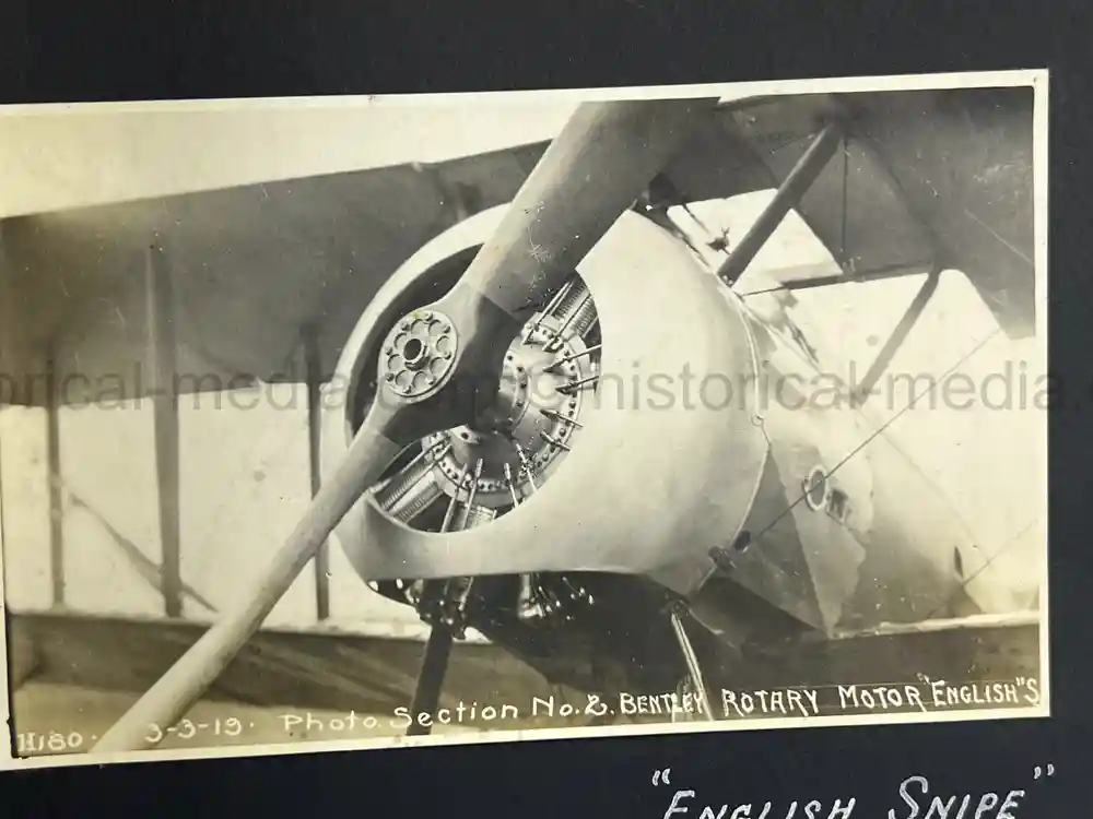 US WWI AVIATION PHOTOGRAPHER ALBUM - FANTASTIC AIRCRAFT IMAGES!