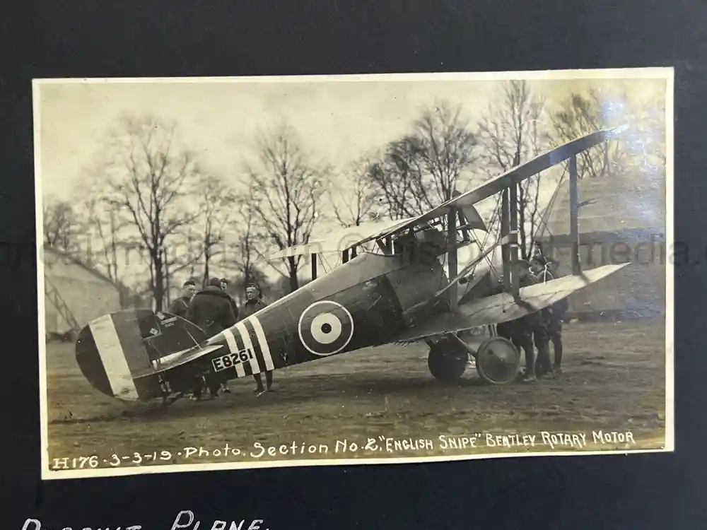 US WWI AVIATION PHOTOGRAPHER ALBUM - FANTASTIC AIRCRAFT IMAGES!