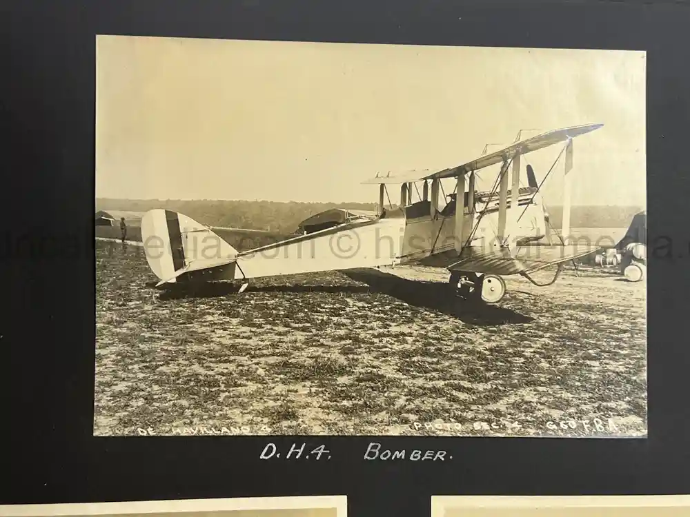 US WWI AVIATION PHOTOGRAPHER ALBUM - FANTASTIC AIRCRAFT IMAGES!