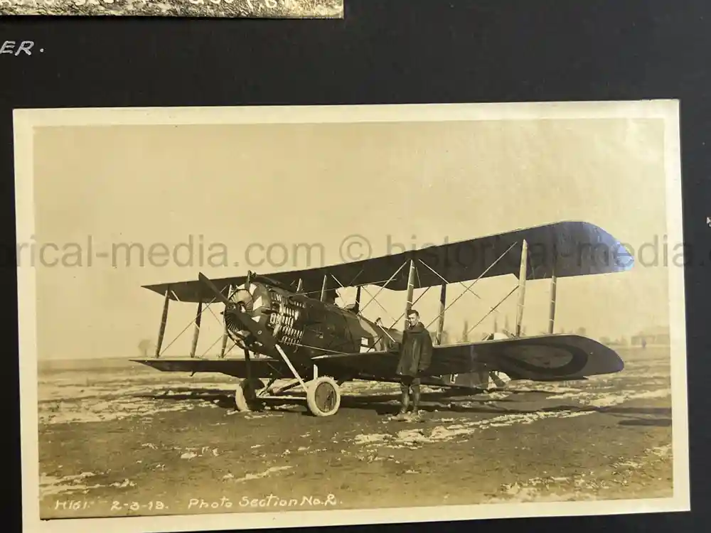 US WWI AVIATION PHOTOGRAPHER ALBUM - FANTASTIC AIRCRAFT IMAGES!